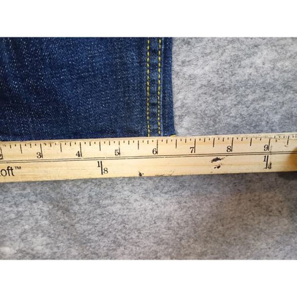 Dereon Womens Size 13/14 Distressed Stretch Skinny Blue Denim Jeans Grunge - Picture 16 of 16